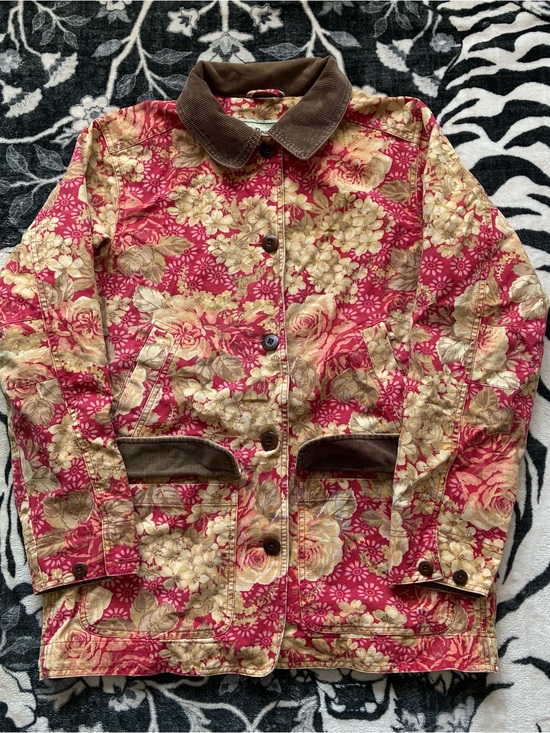 L.L. Bean Jackets & Blazers - 009 - VINTAGE 90s WOMENS LL BEAN FLORAL BARN CHORE JACKET
